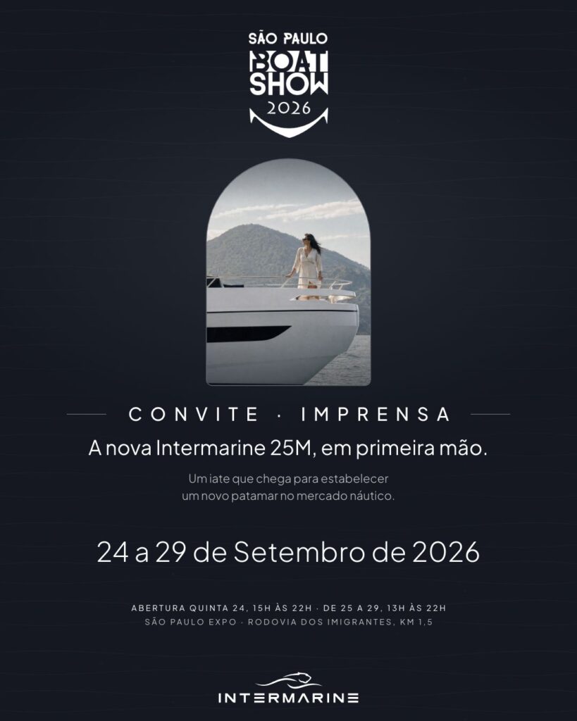 Intermarine apresenta a 25M, maior embarcação do São Paulo Boat Show 2026, e anuncia a Casa Intermarine