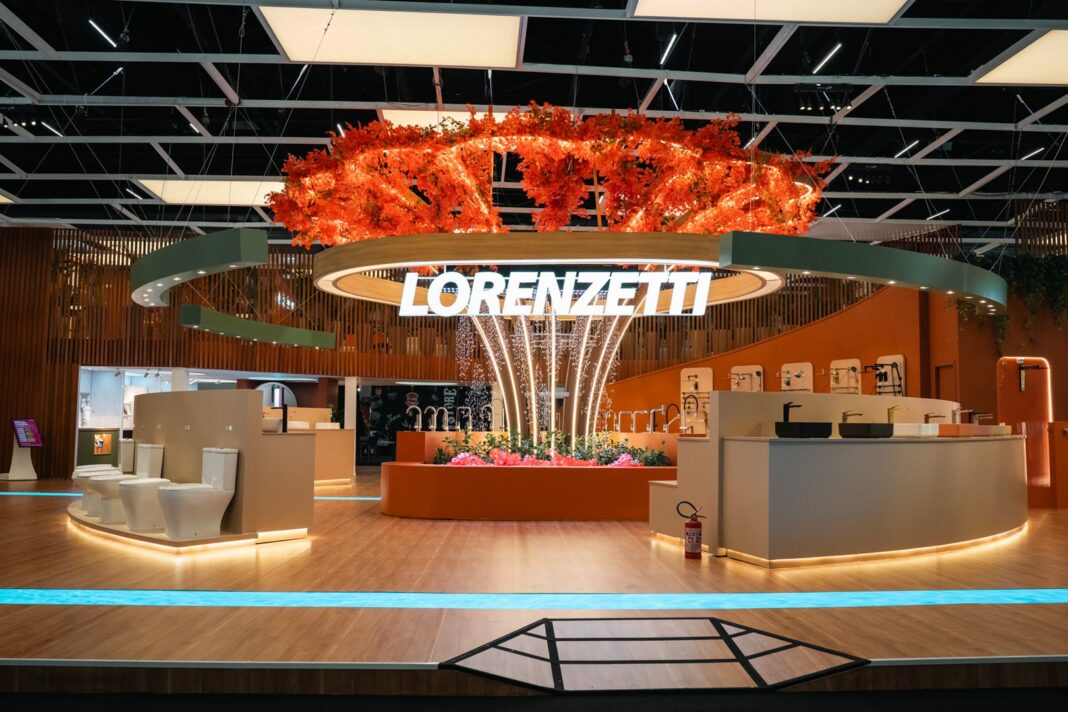 Estande da Lorenzetti na Expo Revestir 2026. Foto: Divulgação.