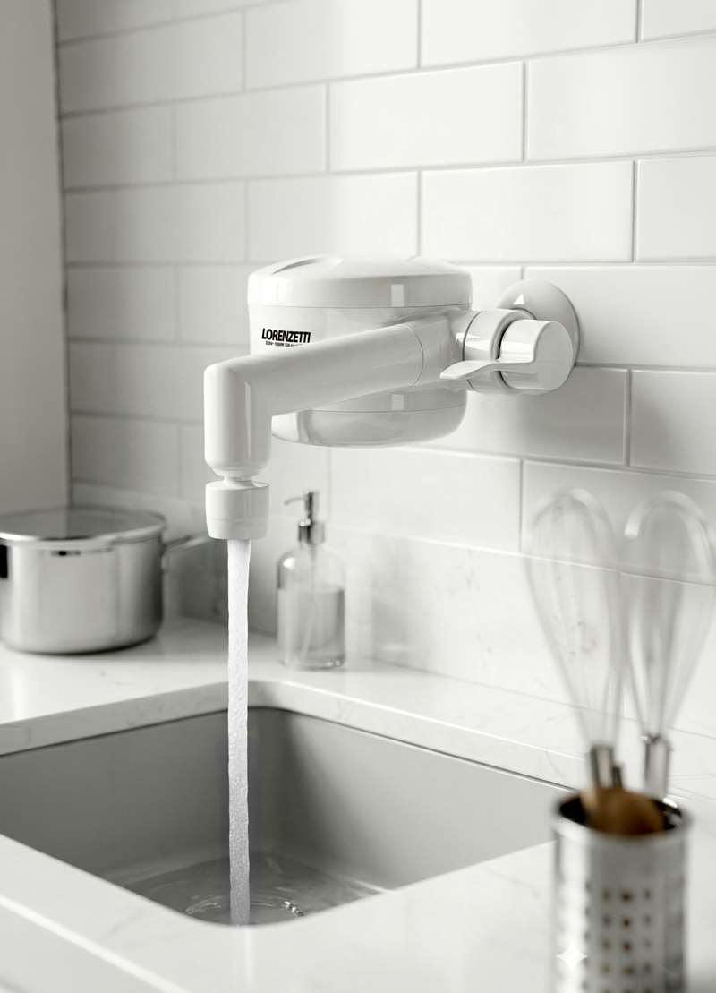 Torneira elétrica Loren Easy com bica reta leva conforto e eficiência para a cozinha